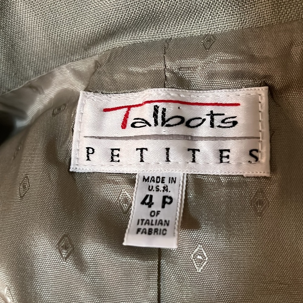 Vintage Talbots Classic Seafoam Green Blazer and Skirt - Picture 3 of 4